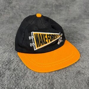 Vintage Wake Forest University Trucker Hat Toddler Union Made American Needle